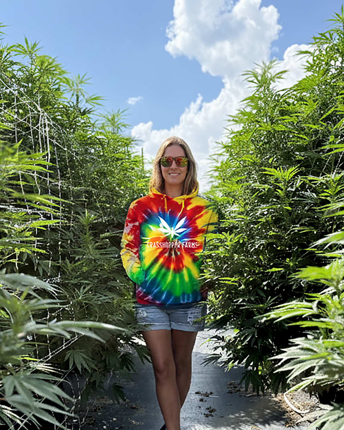 Tie-Dyed Hoodie – Grasshopper Farms
