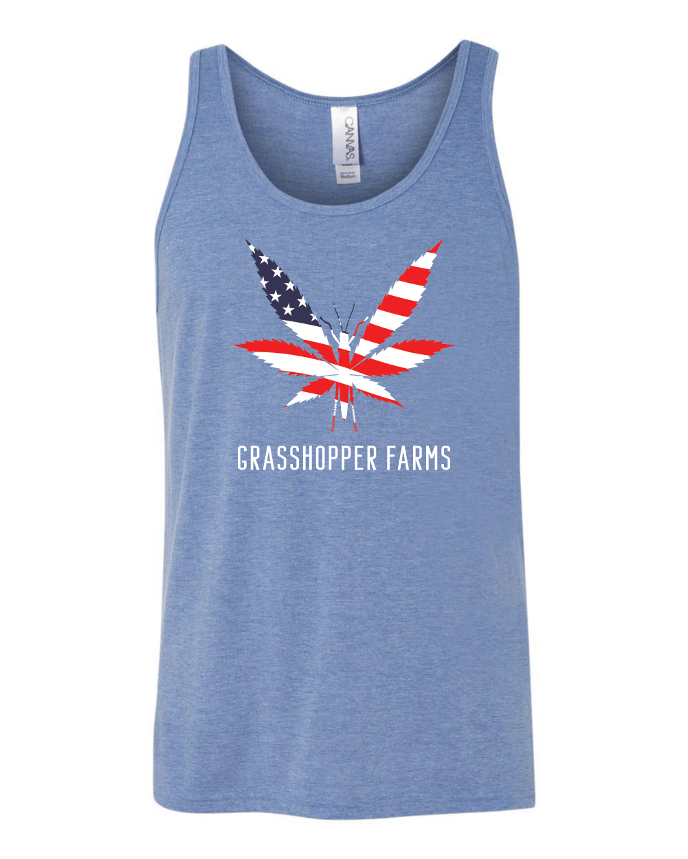 Grasshopper Farms Americana Unisex Triblend Tank