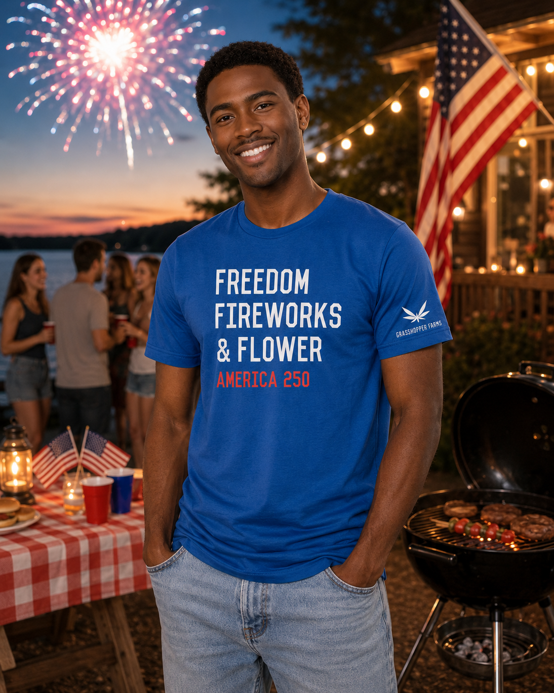 Freedom, Fireworks, & Flower