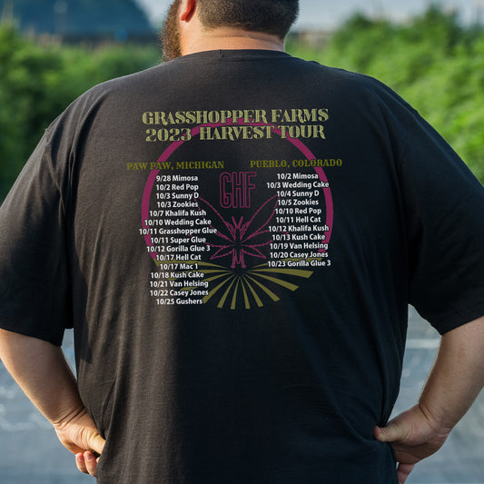 Grasshopper Farms "Harvest Tour" Super Soft Heathered T Shirt