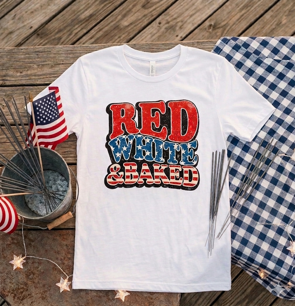 Red White and Baked Tee