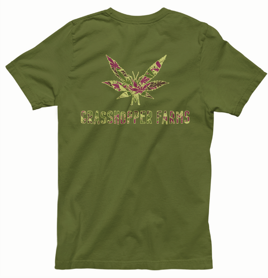 Grasshopper "Camo" Short Sleeve T Shirt - 2 colors to choose from!