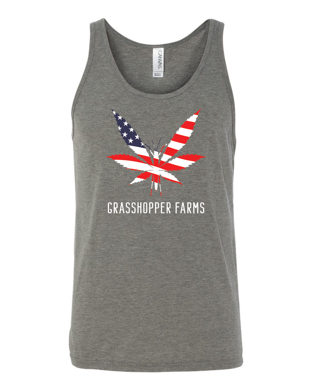 Grasshopper Farms Americana Unisex Triblend Tank