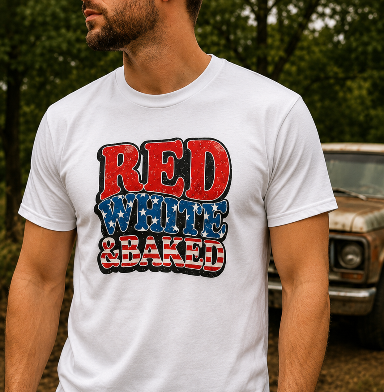 Red White and Baked Tee