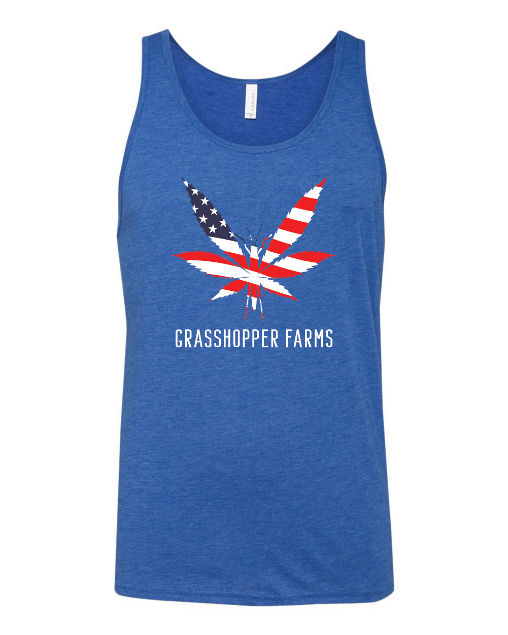 Grasshopper Farms Americana Unisex Triblend Tank