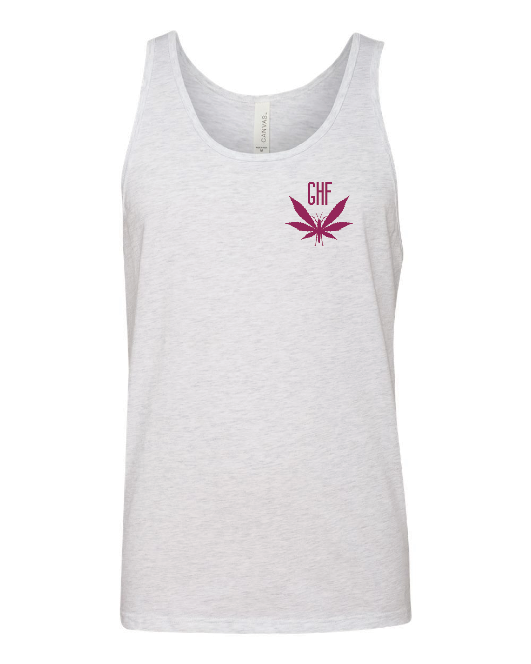 GHF Unisex Tank with Left Chest Logo and Back Print