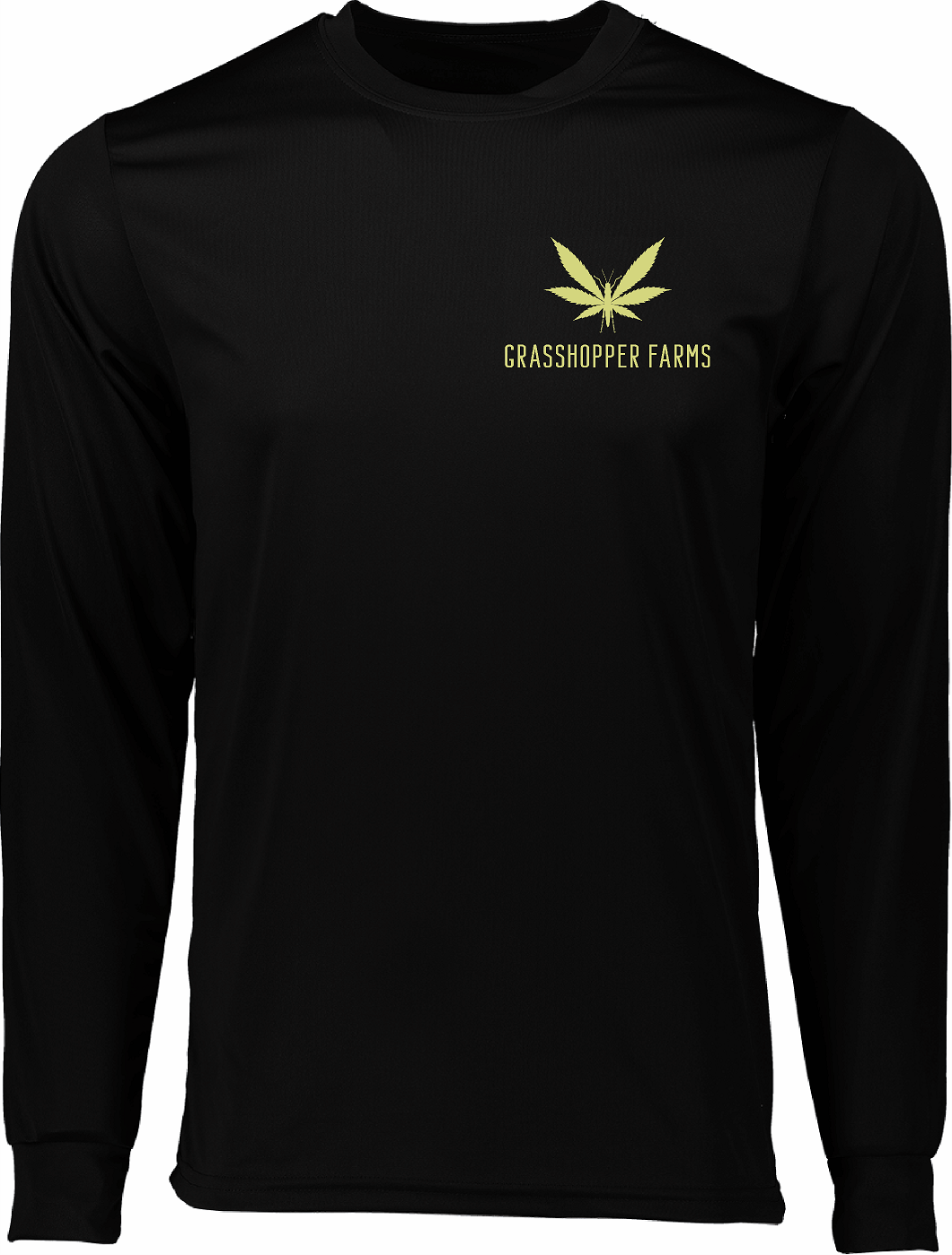 GHF Long Sleeve Moisture Wicking Shirt with Left Chest Logo and Back Print