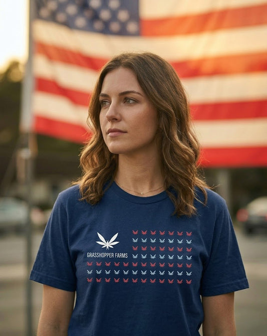 Red, White, and Blue GHF Flag Premium Short Sleeve T Shirt